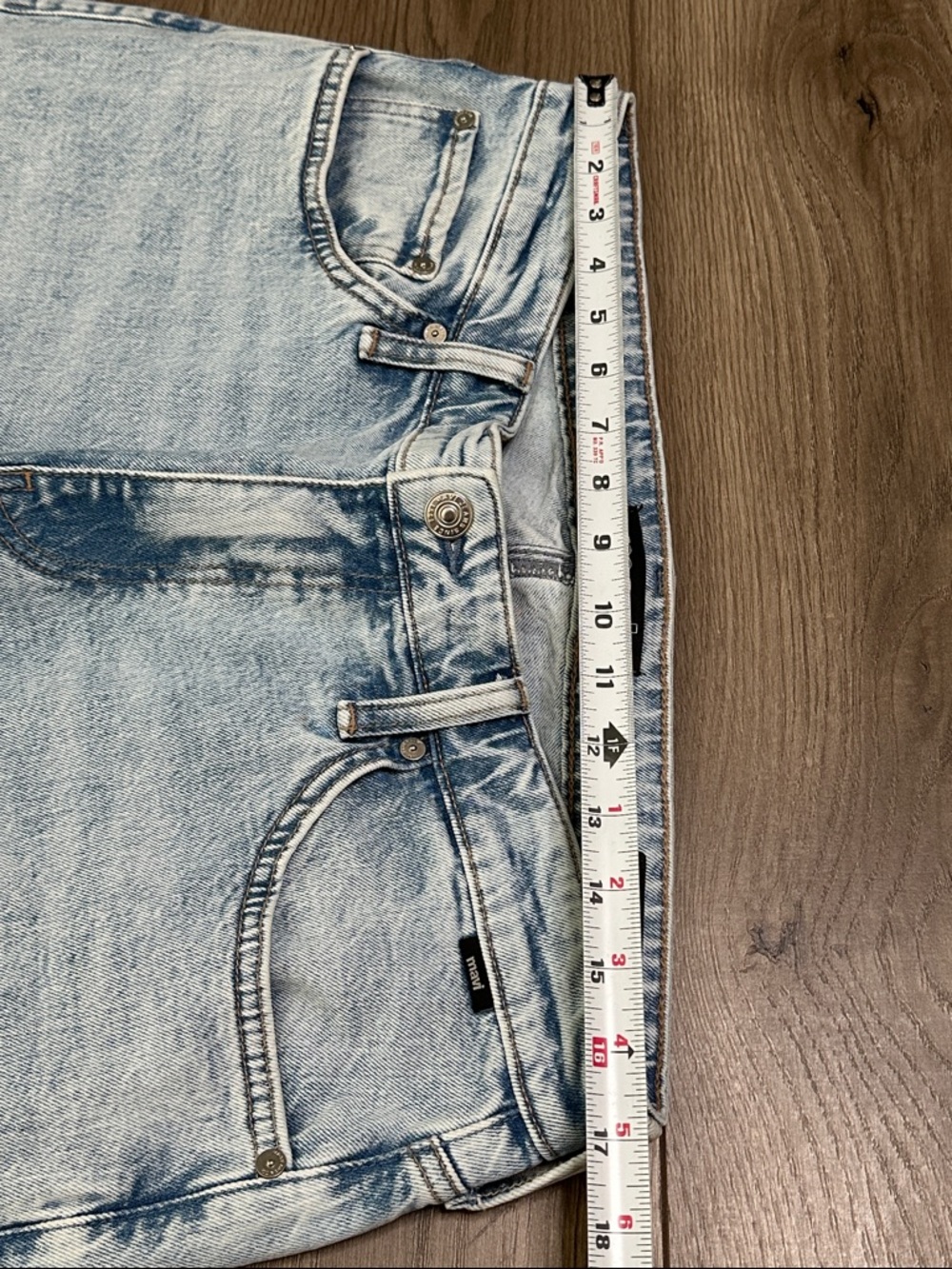 Mavi Marcus 31” Slim Straight Leg Stretch Light Wash Blue Jeans Size 34 - Picture 9 of 13